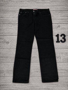Neo Blue Black Straight Leg Jeans Men's Size 38 Great Condition (13)